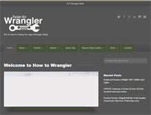 Tablet Screenshot of howtowrangler.com